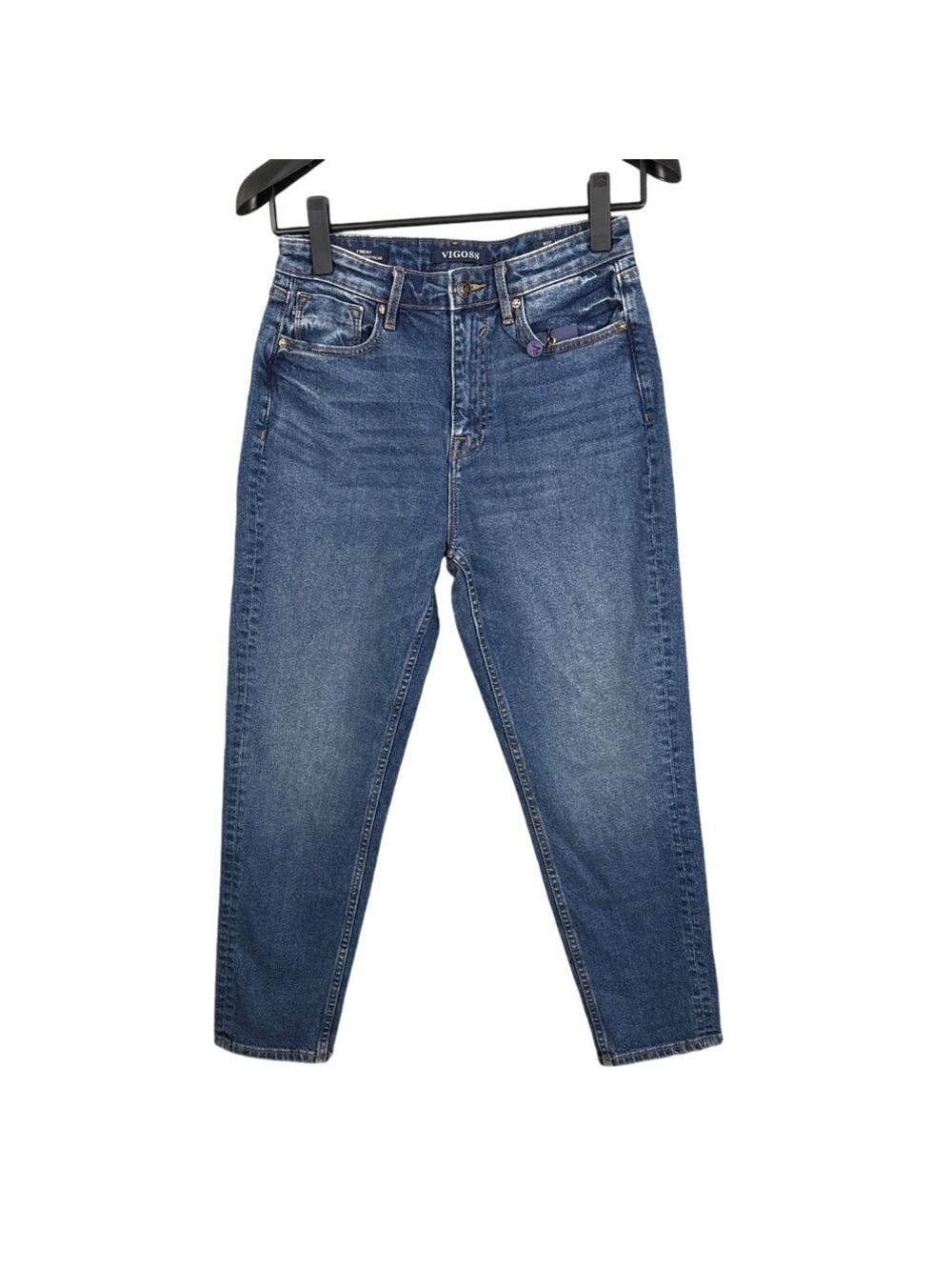 Vigoss Women’s Jeans Friday Tapered Girlfriend  Medium Wash 27 NWT Mom Jeans